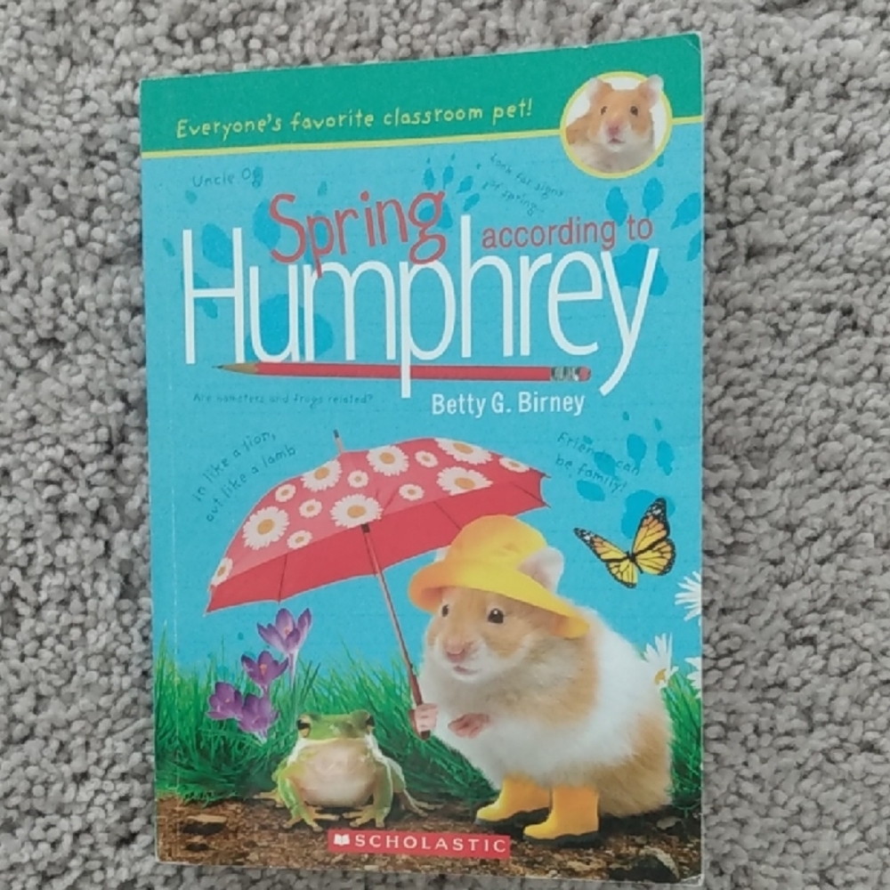 Scholastic Spring According to Humphrey Children's Book - Blue Cover